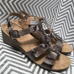 VIONIC GLENDA Animal Print Sandals Size 9